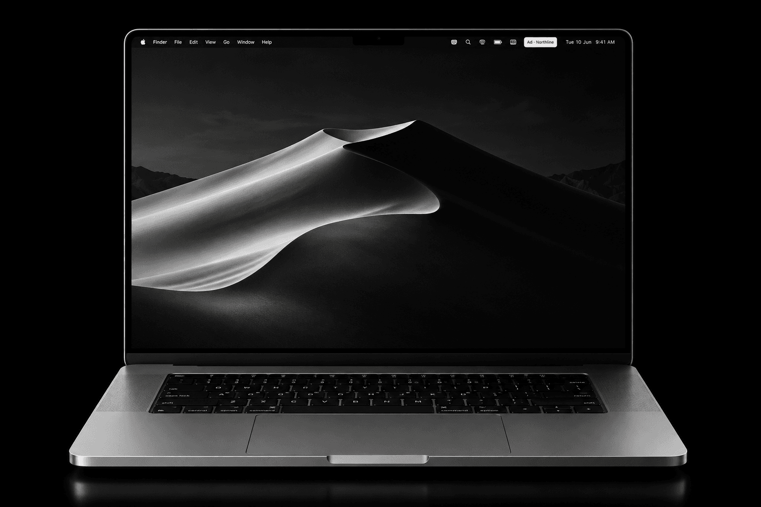 Mac illustrativo con uno spazio AdSurface nella barra dei menu